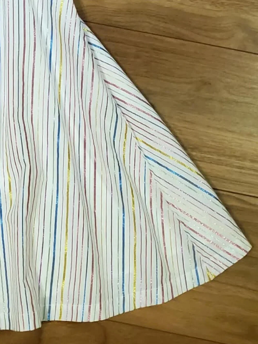 Hanna Andersson Metallic Striped Dress Size 110 (US 5)